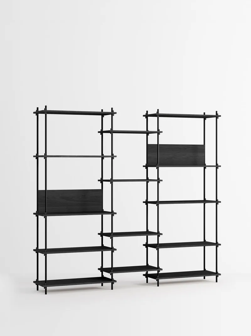 Shelving System – s.200.3.E by MOEBE in Black – product photo 4 of 4
