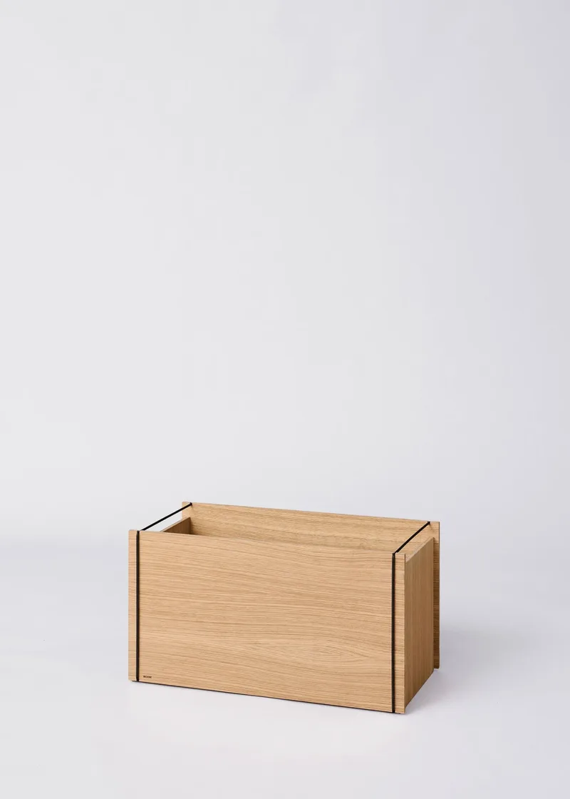 Storage Box by MOEBE in Oak / Black, No, No – product photo