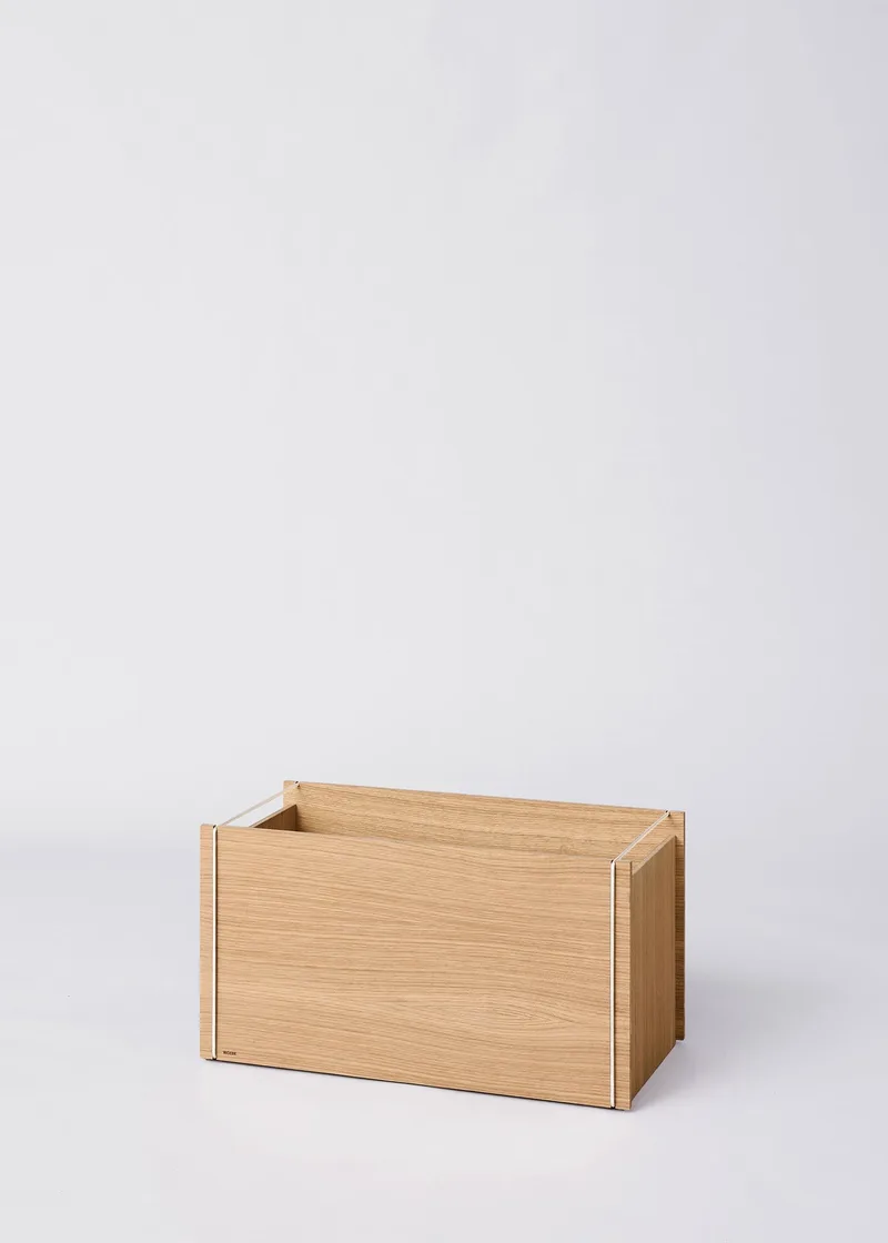 Storage Box van MOEBE in Oak / White, Nee, Nee – productfoto