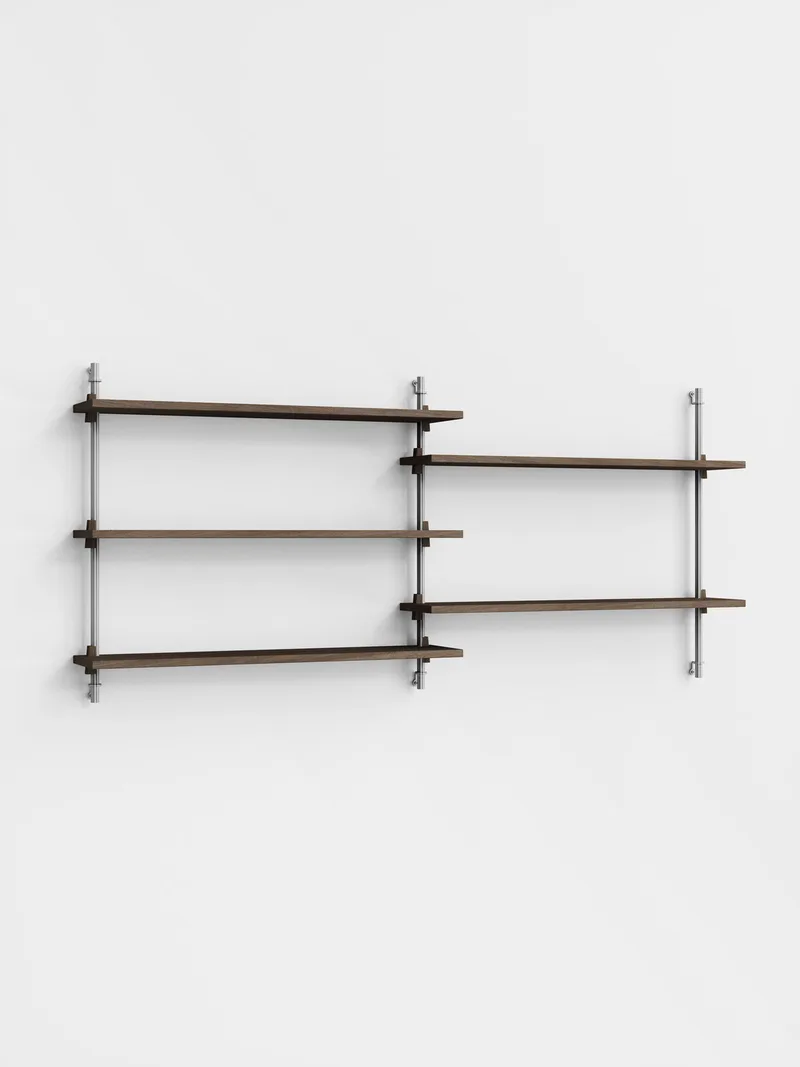 Wall Shelving – ws.65.2 van MOEBE in Black – productfoto 1 van 4