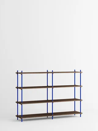 Shelving System – s.115.2.B von MOEBE in Smoked-Oak/Deep-Blue – Produktfoto 4 von 4