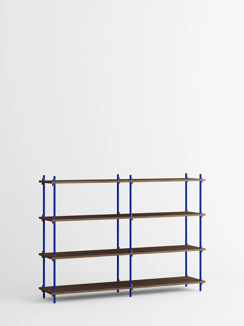 Shelving System – s.115.2.B von MOEBE in Smoked-Oak/Deep-Blue – Produktfoto 4 von 4