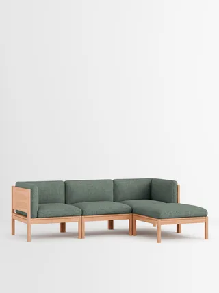Modular Sofa by MOEBE in Moss, Moss 0003, Oak – product photo 15 of 15