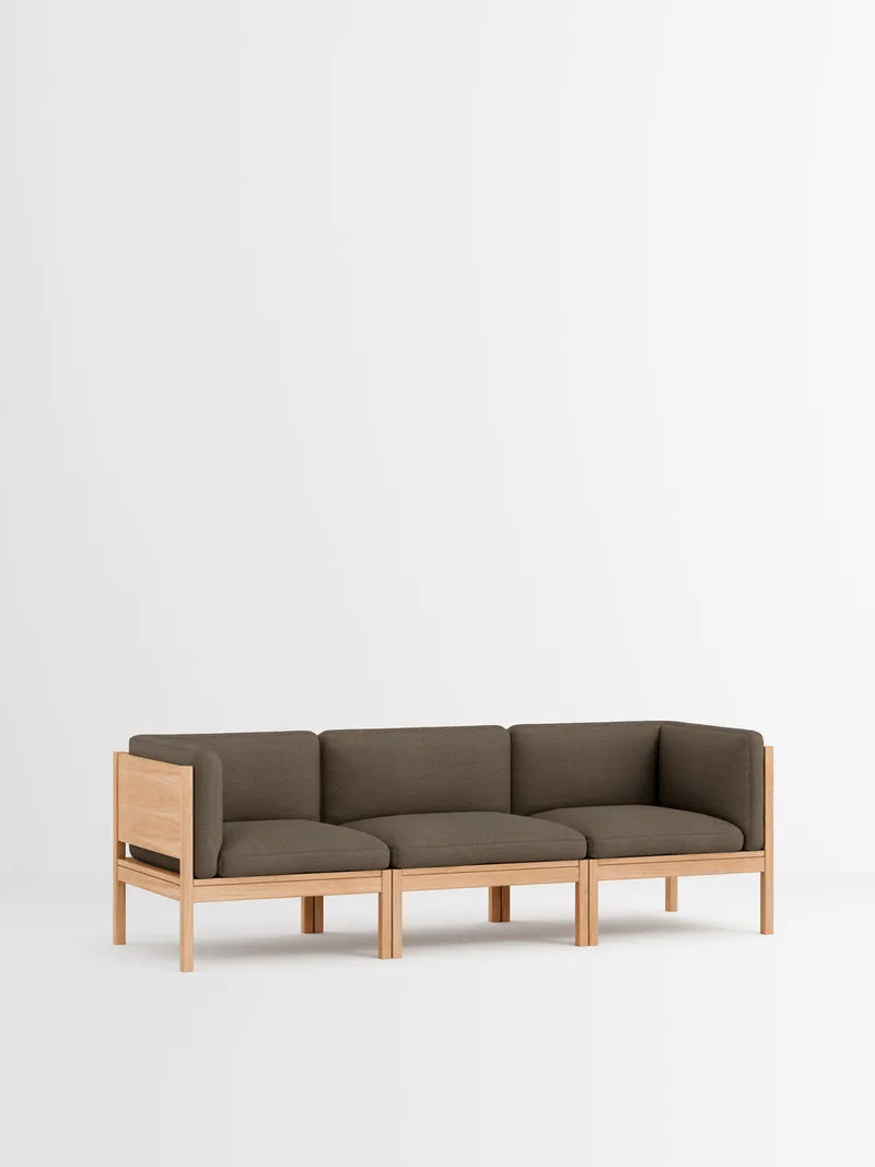 3 Seater Sofa with Sides von MOEBE in Autumn, Autumn 101, Oak – Produktfoto 6 von 34