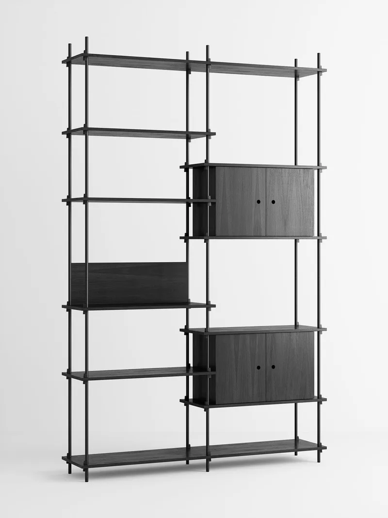 Shelving System – s.255.2.C by MOEBE in Black – product photo 4 of 4