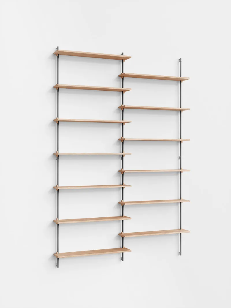 Wall Shelving – ws.230.2 von MOEBE in Black – Produktfoto 2 von 5