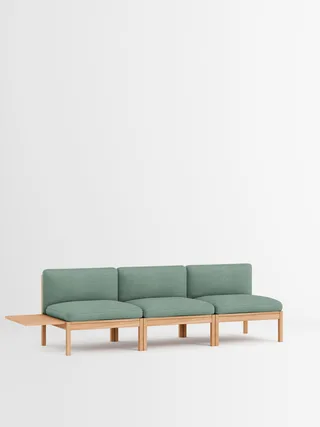 3 Seater Sofa with 1 Side Table by MOEBE in Autumn, Autumn 101, Oak – product photo 31 of 34