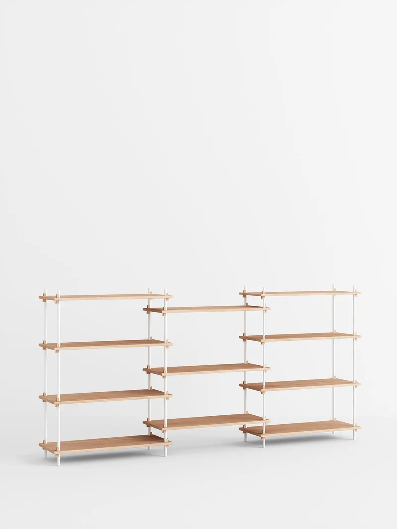 Shelving System – s.115.3.A van MOEBE in Oak/White – productfoto 4 van 4