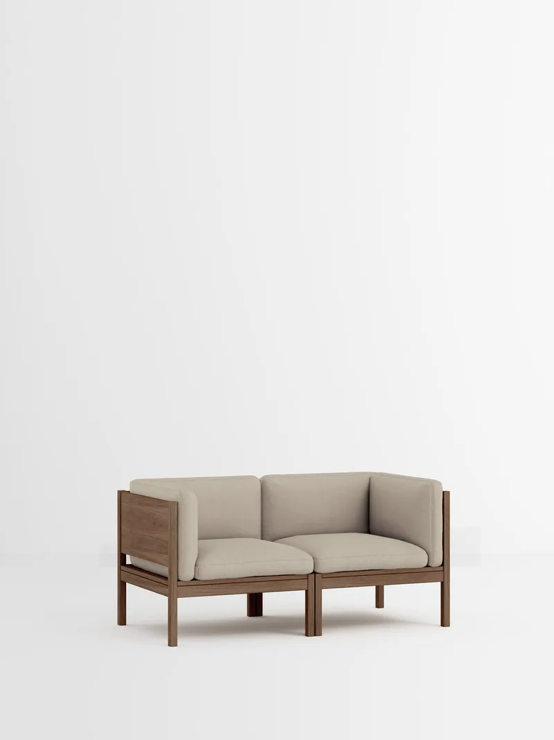 2 Seater Sofa with Sides van MOEBE in Field 2, Field 2 – 233, Smoked Oak – productfoto 35 van 35