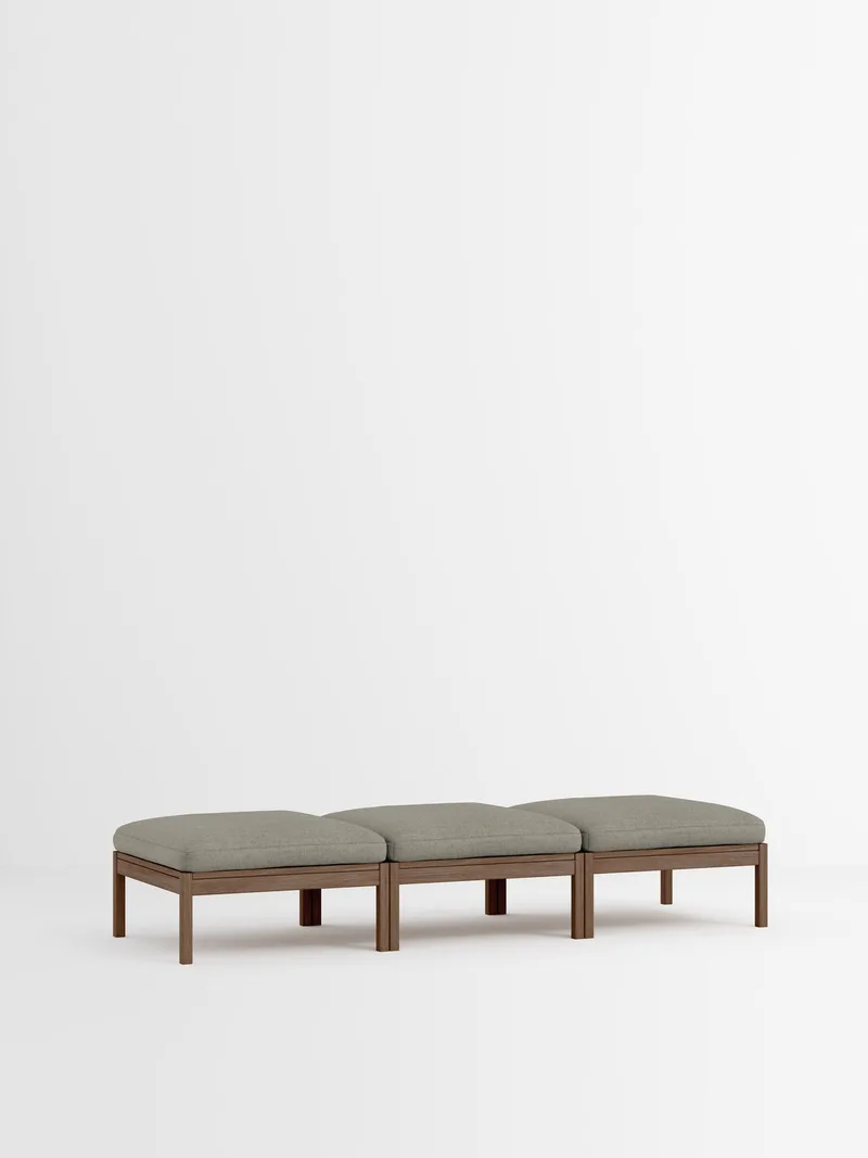 3 Seater Daybed von MOEBE in Re-Wool 2, Re-Wool 2 – 128, Smoked Oak – Produktfoto 35 von 35