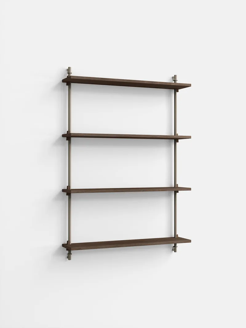 Wall Shelving – ws.115.1 by MOEBE in Smoked-Oak/Warm-Grey – product photo 4 of 4