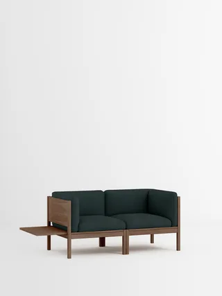2 Seater Sofa with Sides + 1 Side Table by MOEBE in Autumn, Autumn 971, Smoked Oak – product photo 35 of 35