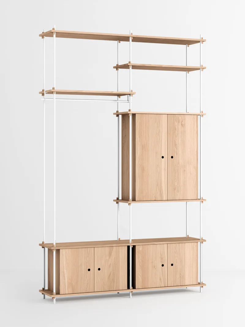 Shelving System – s.255.2.J von MOEBE in Oak/White – Produktfoto 4 von 4
