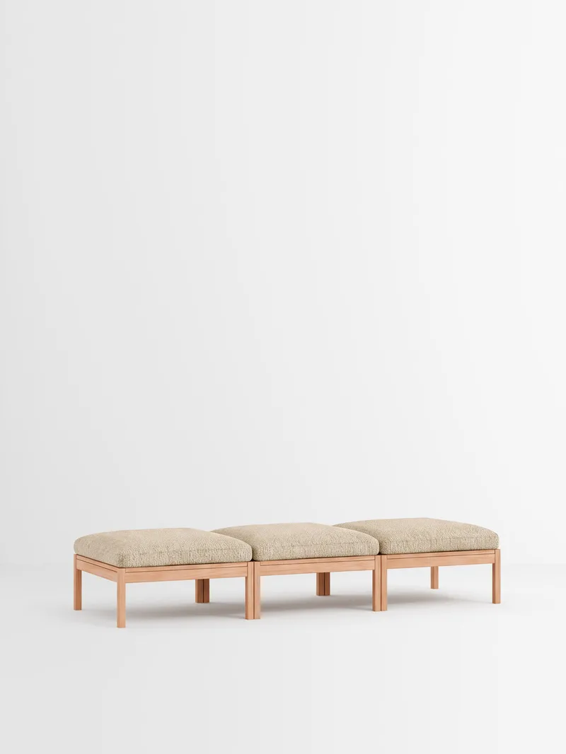 3 Seater Daybed von MOEBE in Moss, Moss 0019, Oak – Produktfoto 35 von 35