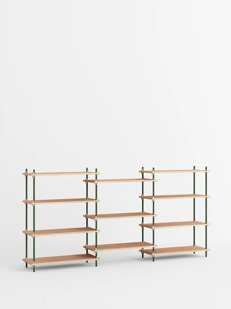 Shelving System – s.115.3.A by MOEBE in Oak/Pine-Green – product photo 4 of 4