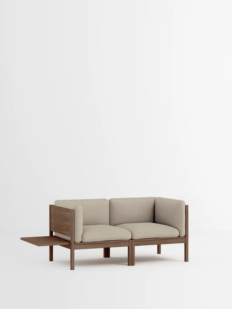 2 Seater Sofa with Sides + 1 Side Table by MOEBE in Field 2, Field 2 – 233, Smoked Oak – product photo 35 of 35