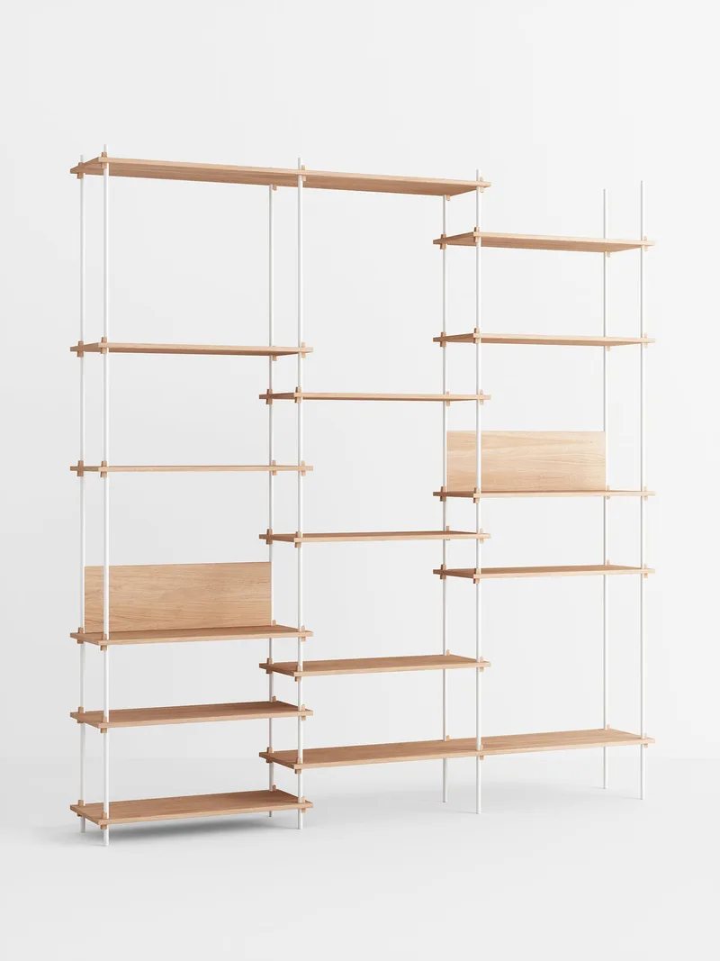 Shelving System – s.255.3.A von MOEBE in Oak/White – Produktfoto 4 von 4