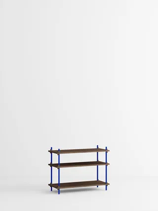 Shelving System – s.65.1.A van MOEBE in Smoked-Oak/Deep-Blue – productfoto 5 van 5
