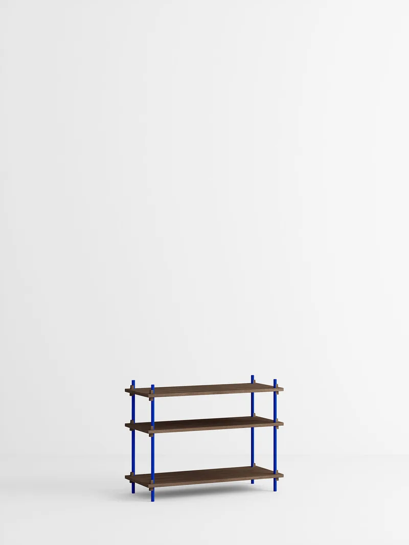 Shelving System – s.65.1.A van MOEBE in Smoked-Oak/Deep-Blue – productfoto 5 van 5