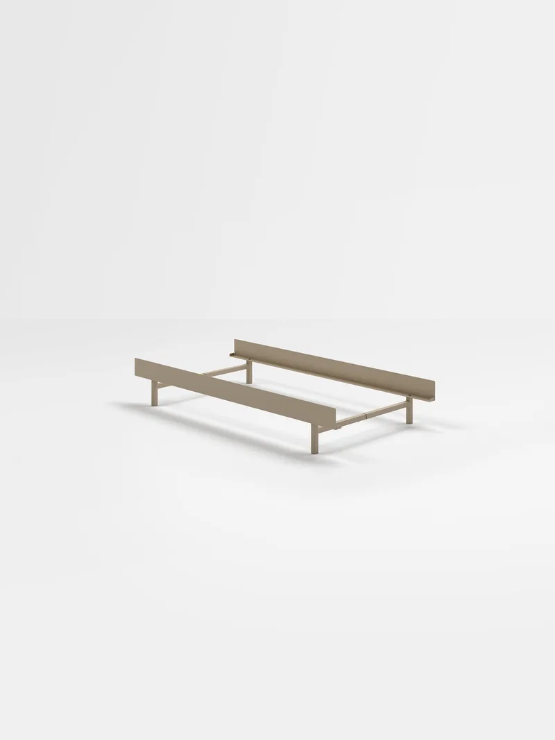 Bed 90 cm by MOEBE in Sand, Low – None, 90 – product photo 25 of 25