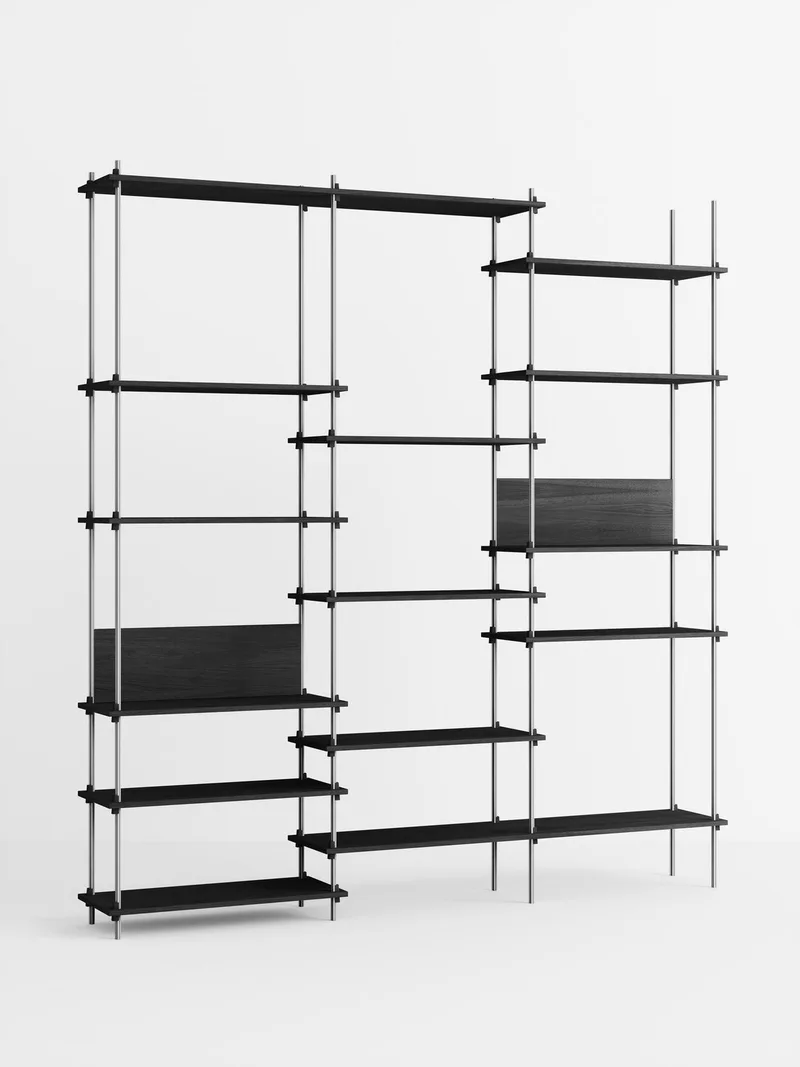 Shelving System – s.255.3.A von MOEBE in Black – Produktfoto 2 von 4