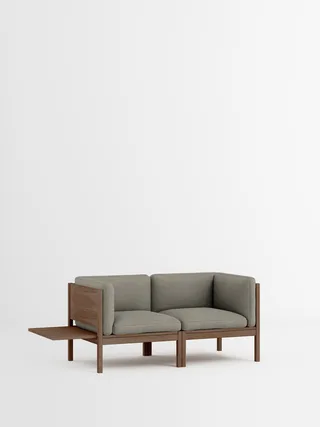 2 Seater Sofa with Sides + 1 Side Table by MOEBE in Re-Wool 2, Re-Wool 2 – 128, Smoked Oak – product photo 35 of 35