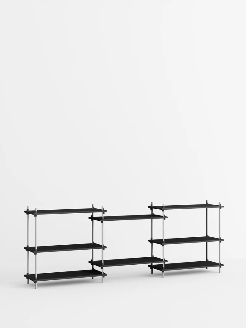 Shelving System – s.85.3.A van MOEBE in Black – productfoto 2 van 4