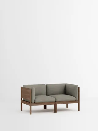 2 Seater Sofa with Sides von MOEBE in Re-Wool 2, Re-Wool 2 – 128, Smoked Oak – Produktfoto 35 von 35