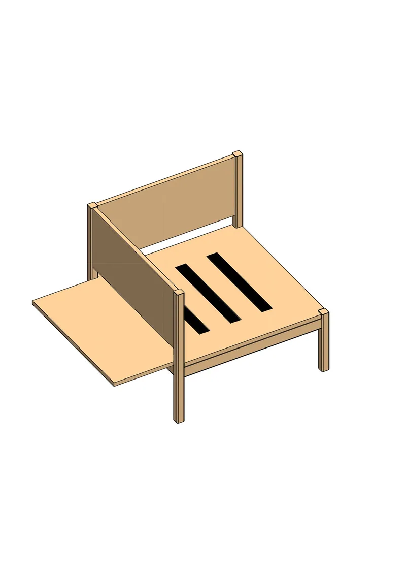 Corner with Side Table - Frame von MOEBE – Produktfoto