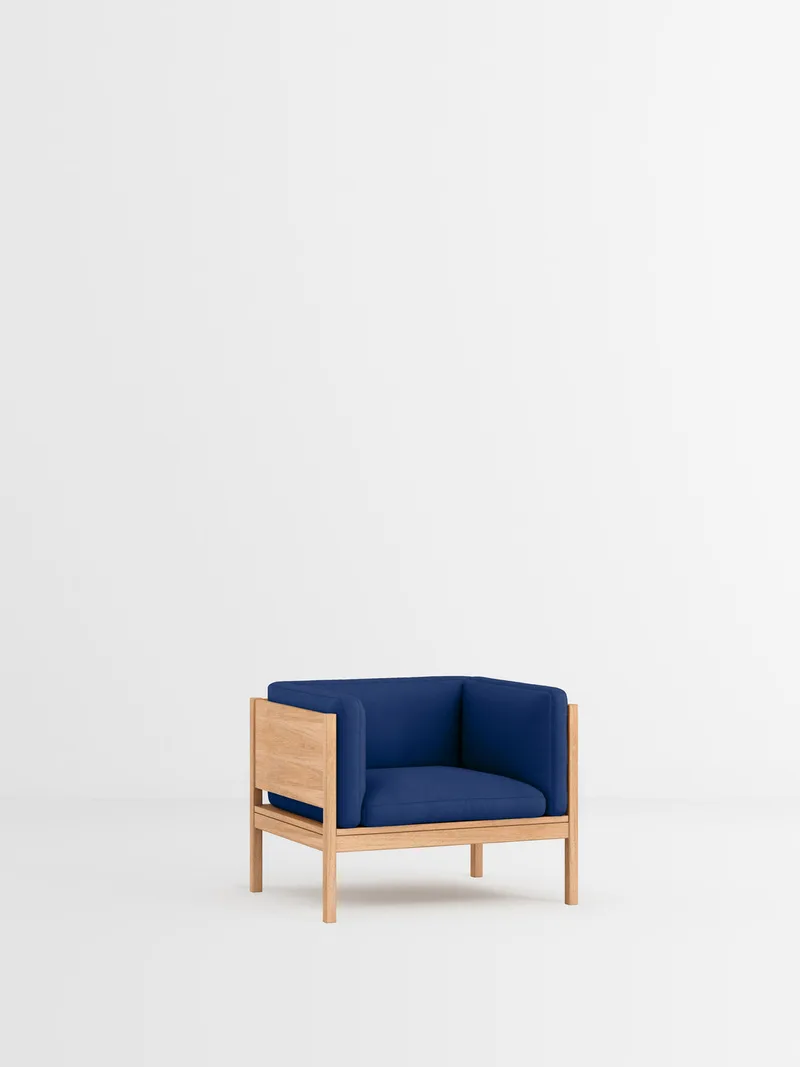 Lounge Chair van MOEBE in Field 2, Field 2 – 763, Oak – productfoto