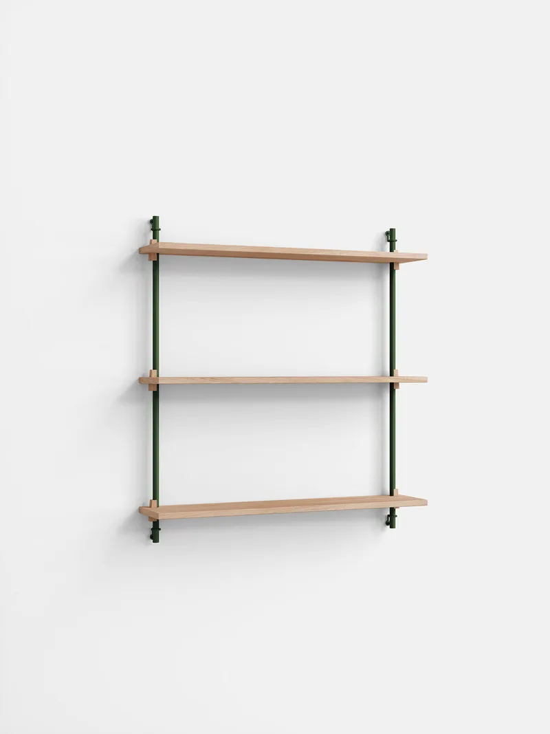 Wall Shelving – ws.85.1 von MOEBE in Oak/Pine-Green – Produktfoto 4 von 4