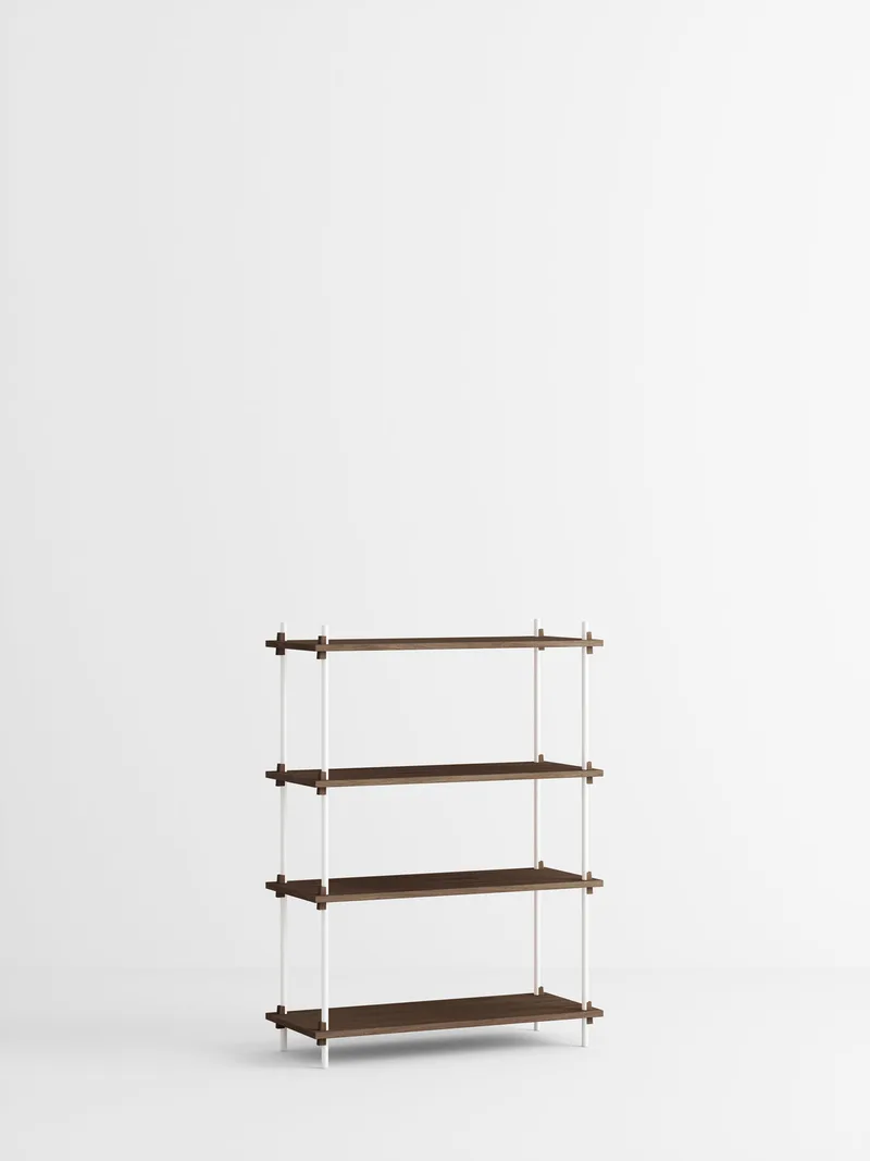 Shelving System – s.115.1.A von MOEBE in Smoked-Oak/White – Produktfoto 4 von 4