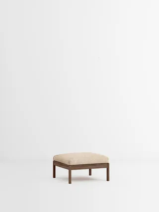 Ottoman by MOEBE in Moss, Moss 0019, Smoked Oak – product photo 35 of 35