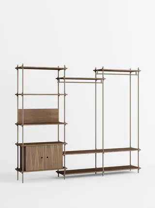 Shelving System – s.200.3.C van MOEBE in Smoked-Oak/Warm-Grey – productfoto 4 van 4