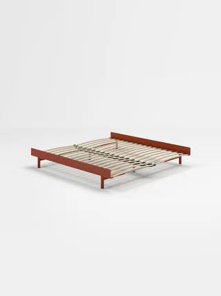 Bed 90 – 180 cm (Low) by MOEBE in Terracotta, None, 180 – product photo 15 of 15