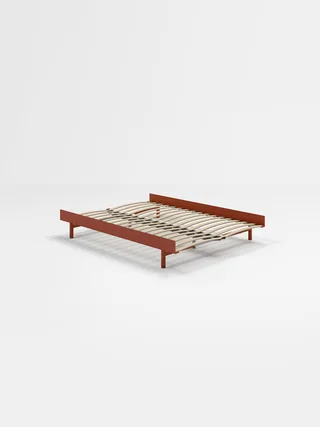 Bed 90 – 180 cm (Low) by MOEBE in Terracotta, None, 140 – product photo 15 of 15