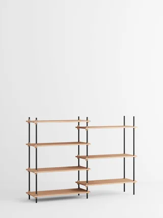 Shelving System – s.115.2.A de MOEBE en Oak/Black – photo du produit 3 sur 3