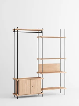 Shelving System – s.200.2.G von MOEBE in Oak/Black – Produktfoto 4 von 4