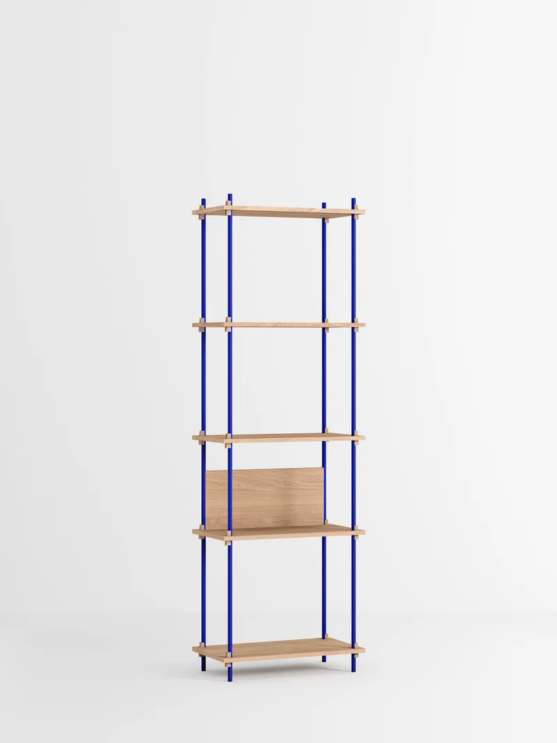 Shelving System – s.200.1.I by MOEBE in Oak/Deep-Blue – product photo 4 of 4