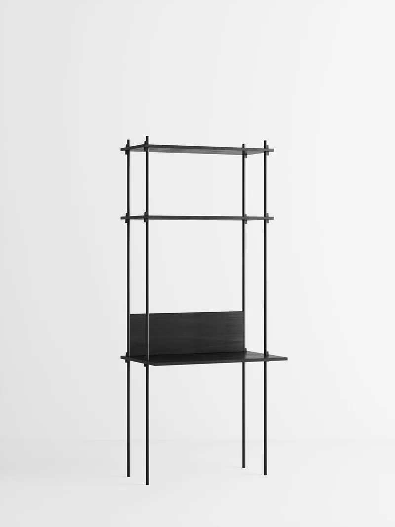 Shelving System – s.200.1.D by MOEBE in Black – product photo 4 of 4