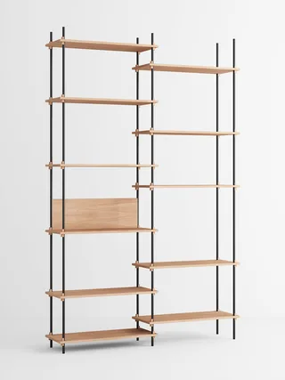 Shelving System – s.255.2.A by MOEBE in Oak/Black – product photo 4 of 4