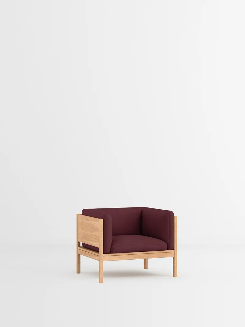 Lounge Chair by MOEBE in Autumn, Autumn 681, Oak – product photo