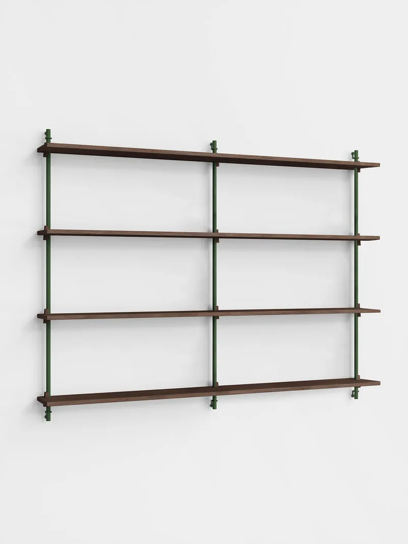 Wall Shelving – ws.115.2.B by MOEBE in Smoked-Oak/Pine-Green – product photo 13 of 13