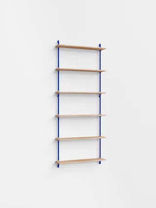 Wall Shelving – ws.200.1 de MOEBE en Oak/Deep-Blue – photo du produit 4 sur 4