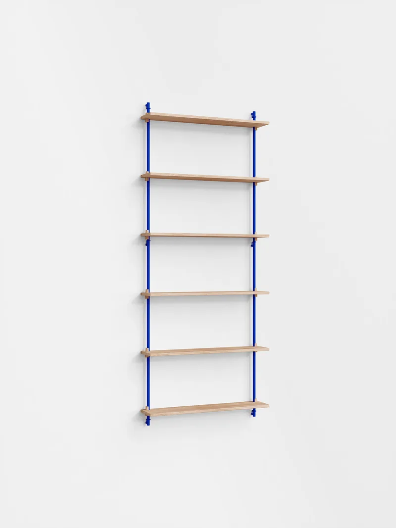 Wall Shelving – ws.200.1 de MOEBE en Oak/Deep-Blue – photo du produit 4 sur 4