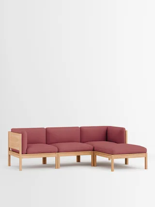 3 Seater Sofa with Sides + Chaise Longue von MOEBE in Autumn, Autumn 971, Oak – Produktfoto 19 von 34