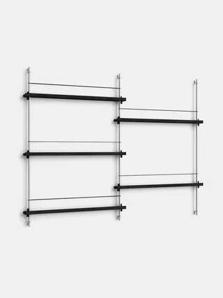 Magazine Shelving – MS.115.2 by MOEBE in Black – product photo 3 of 13