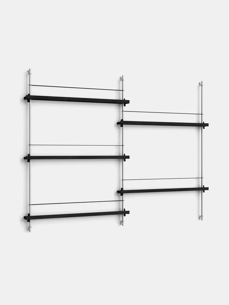 Magazine Shelving – MS.115.2 by MOEBE in Black – product photo 3 of 13