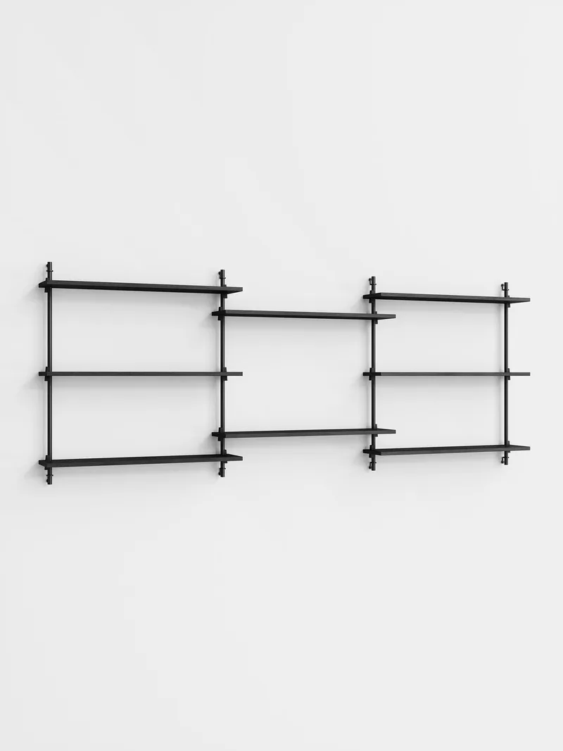 Wall Shelving – ws.85.3 van MOEBE in Black – productfoto 4 van 4