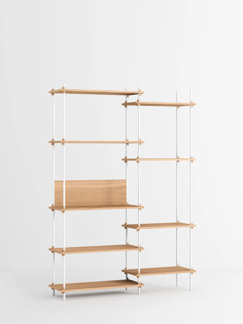 Shelving System – s.200.2.J von MOEBE in Oak/White – Produktfoto 4 von 4